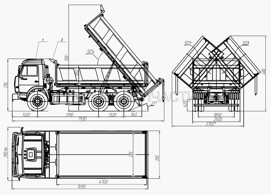 45142-0000011-13 Автомобиль-самосвал (тягач)  