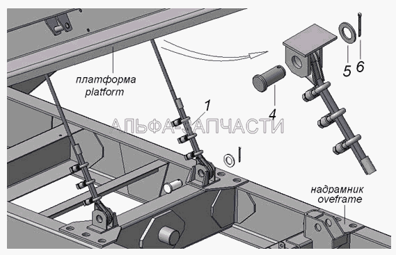 45142-8500060 Установка тросов  