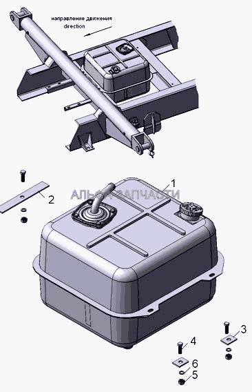 45142-8608001 Установка масляного бака  