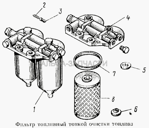 Фильтр тонкой очистки топлива  