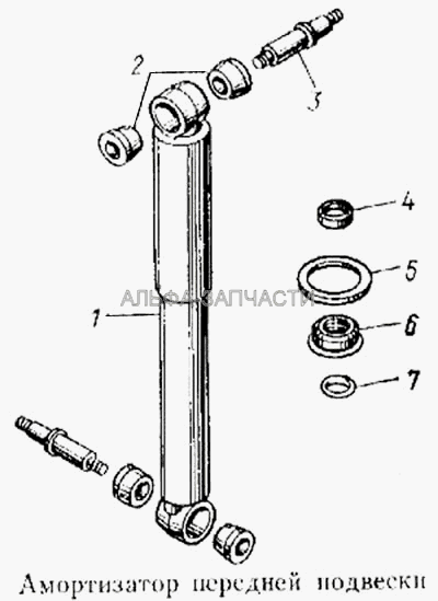 Амортизатор передней подвески  