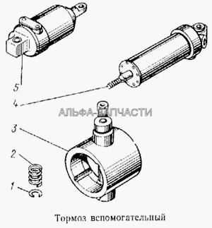 Тормоз вспомогательный (100-3570109 Комплект запасных частей) 