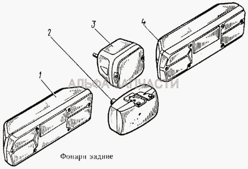 Фонари задние  
