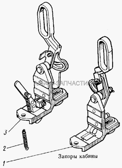 Запоры кабины  