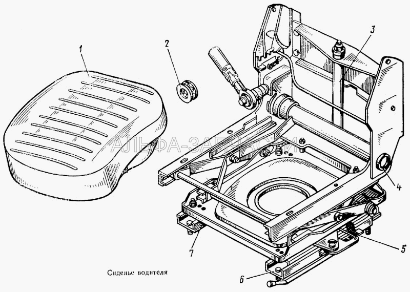 Сиденье водителя  
