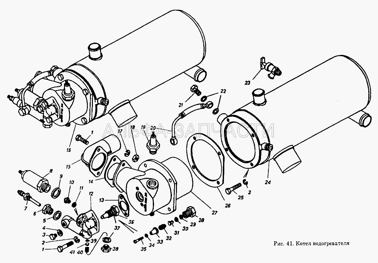 Котел подогревателя (Ар20-1112145 Фильтр в сборе) 