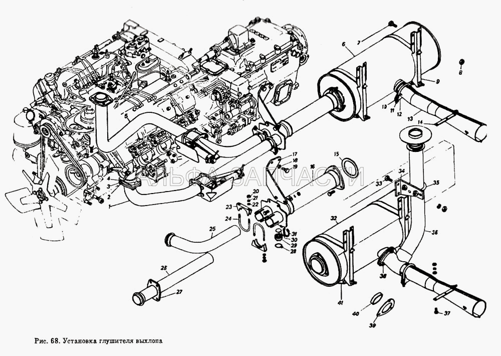 Установка глушителя выхлопа (1/55404/21 Болт М12х1,25-6gх30) 