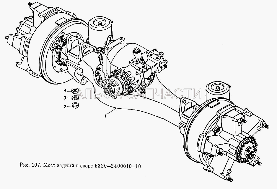 Мост задний в сборе (5320-2400010-10 Мост задний в сборе (Ио = 6,53)) 