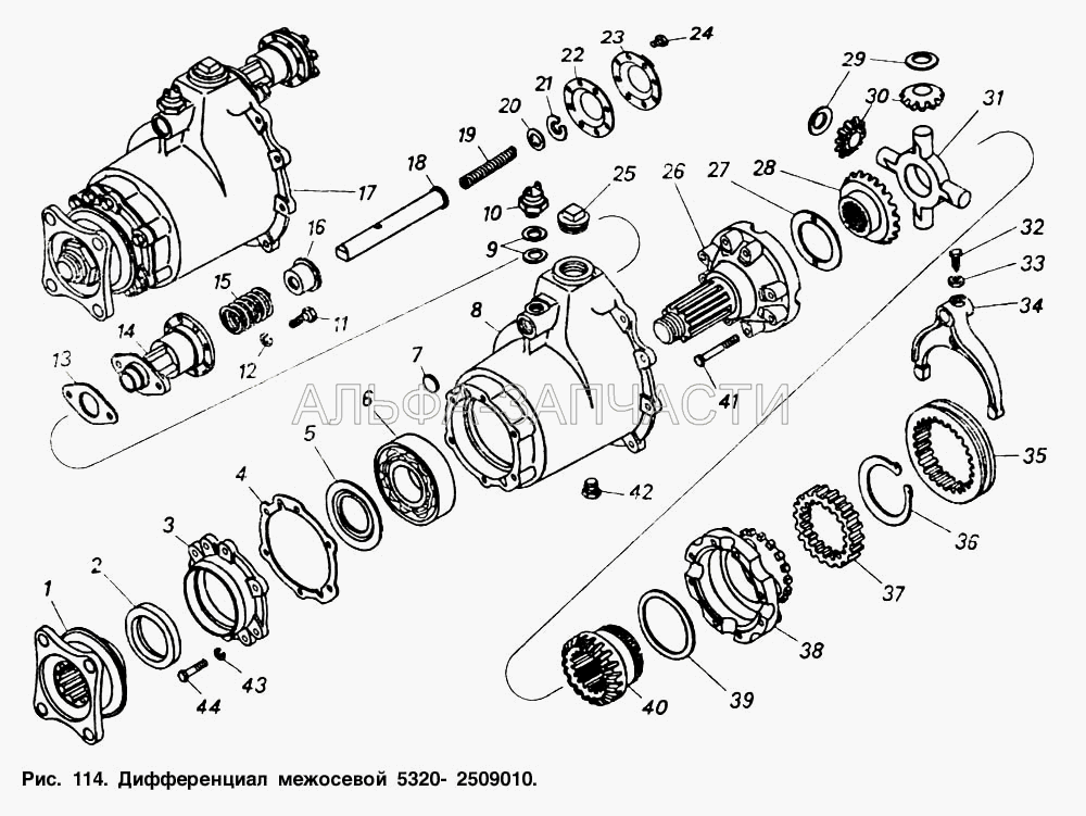 Дифференциал межосевой (864847 Гайка накидная М10х1-6Н) 