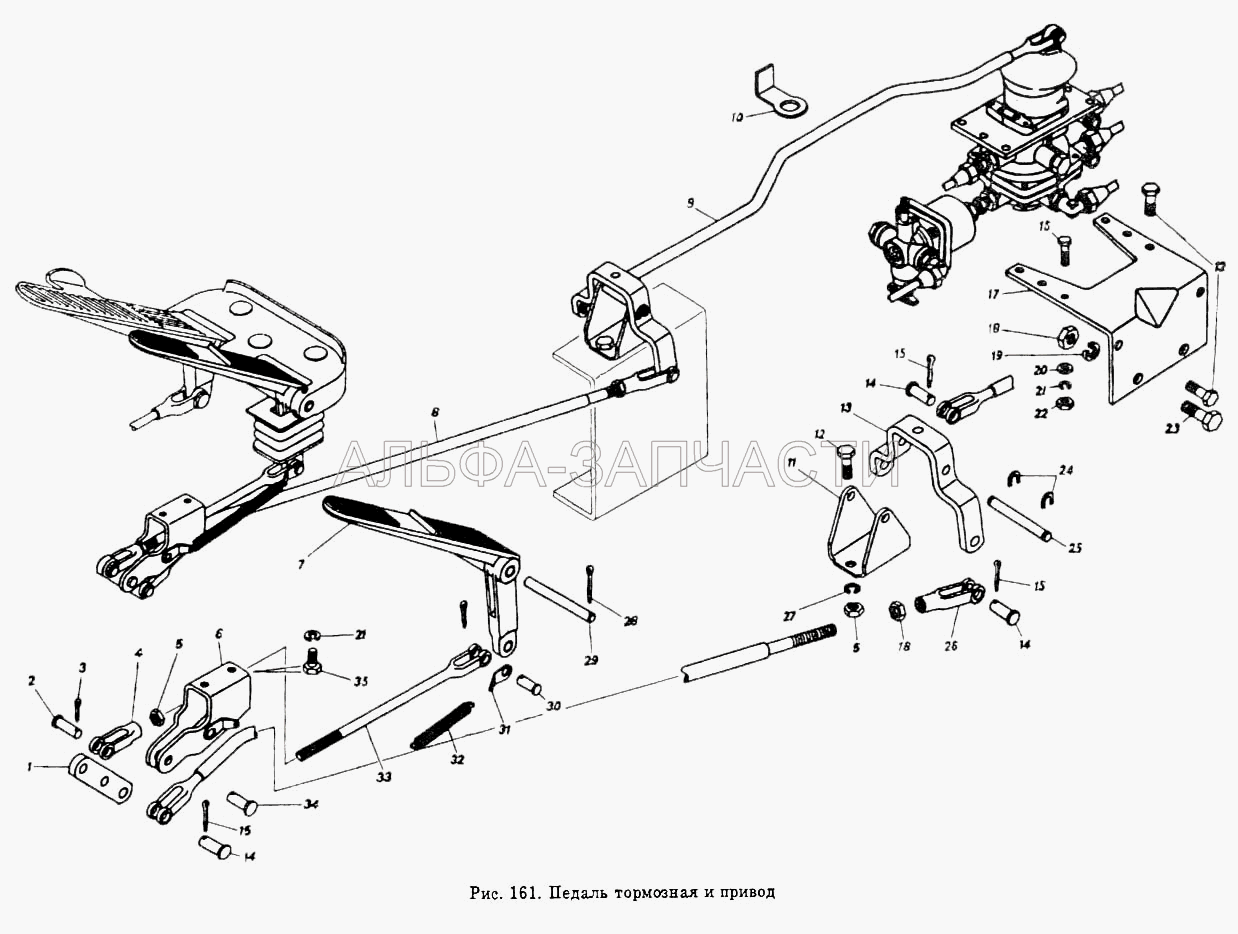 Панель тормозная и привод (1/61015/11 Гайка М12х1,25-6Н) 