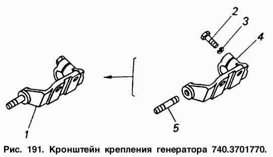 Кронштейн крепления генератора  