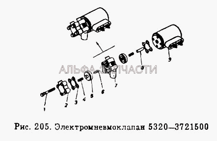 Электропневмоклапан (1/09020/21 Болт М6-6gх12) 