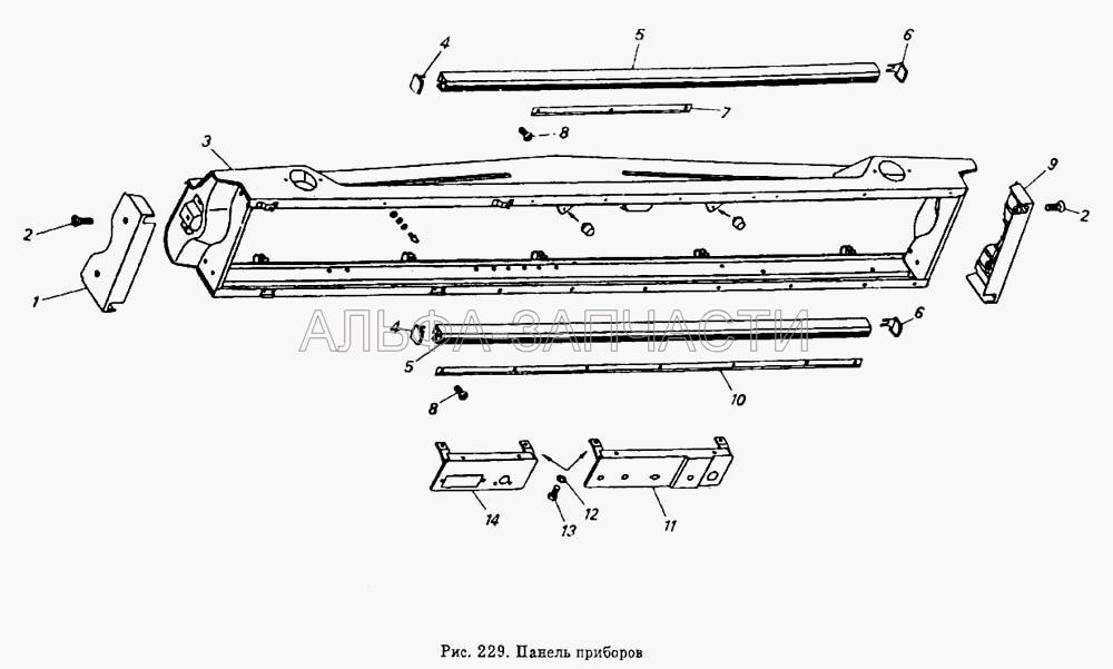 Панель приборов (5320-5325010 Панель приборов в сборе) 