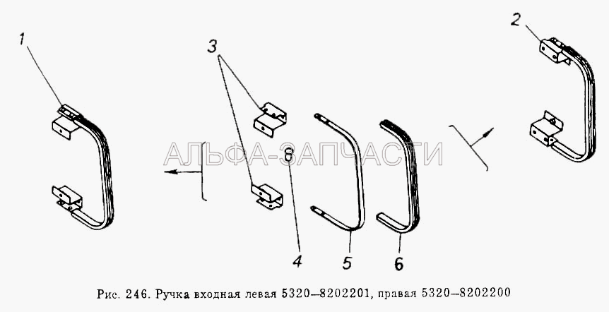 Ручка входная левая и правая  