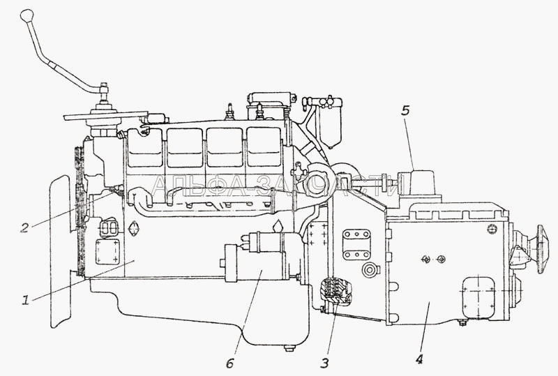 Агрегат силовой КамАЗ-740.11-240, КамАЗ-740.13-260, КамАЗ-740.13-260  