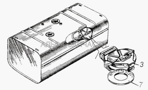 Пробка топливного бака в сборе  