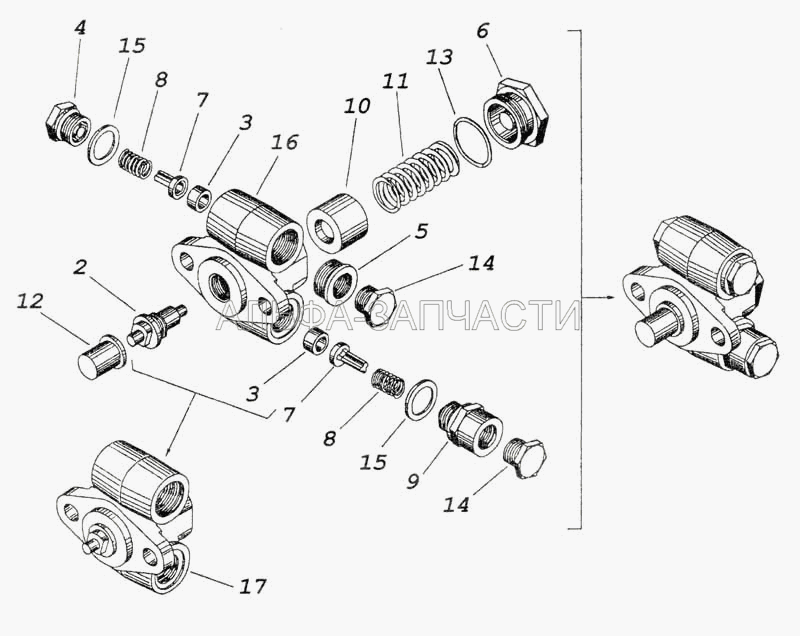 Топливный насос низкого давления (332.1106010-01 Топливный насос низкого давления) 