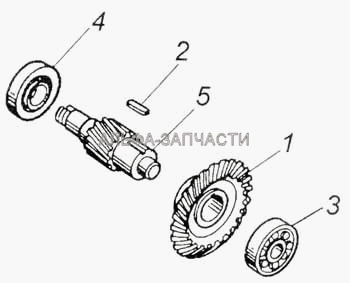 Шестерня ведомая коническая  