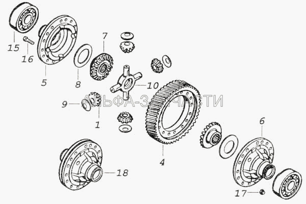 Дифференциал заднего моста  