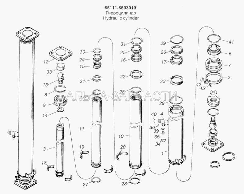 Гидроцилиндр (65111-8603010 Гидроцилиндр) 