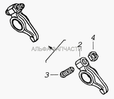 Коромысло клапана в сборе  