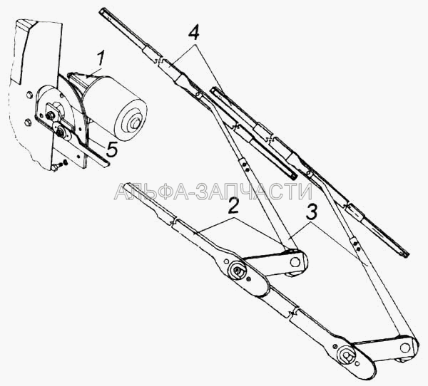Стеклоочиститель электрический (271.5205800 Узел рычага) 