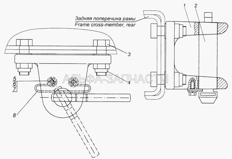 Установка буксирной вилки (853528 Гайка М20х1,5-6Н) 