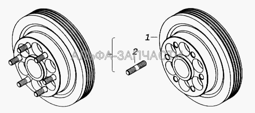 Шкив коленчатого вала  