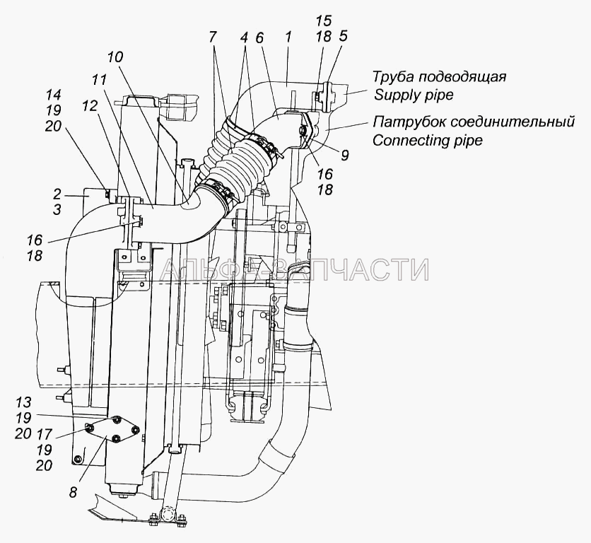 Установка системы ОНВ (1/26014/73 Шайба 10 волнистая) 