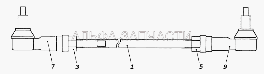 Тяга реактивная (45104170301790 Шарнир шаровой 0732107018) 