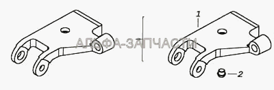 Кронштейн амортизатора левый  