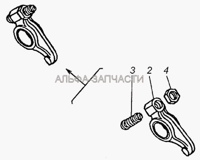 Коромысло клапана в сборе  