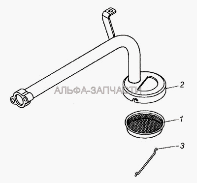 Маслозаборник (740.1011310 Сетка маслозаборника) 