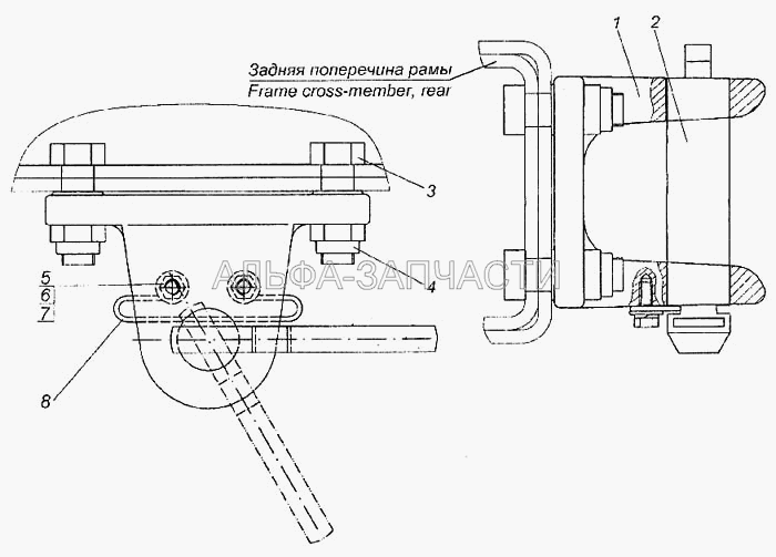 Установка буксирной вилки (853528 Гайка М20х1,5-6Н) 