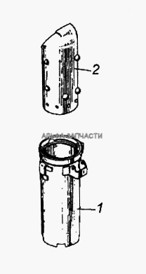 Труба наливная топливного бака с выдвижной трубой  