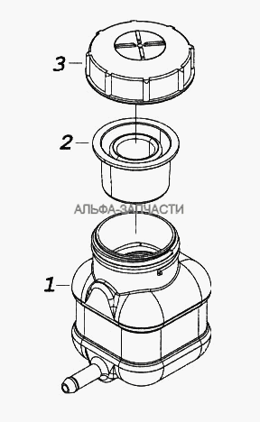 Бачок главного цилиндра привода сцепления  