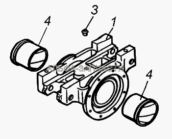 Башмак рессоры с втулками (5320-2918428 Фиксатор) 