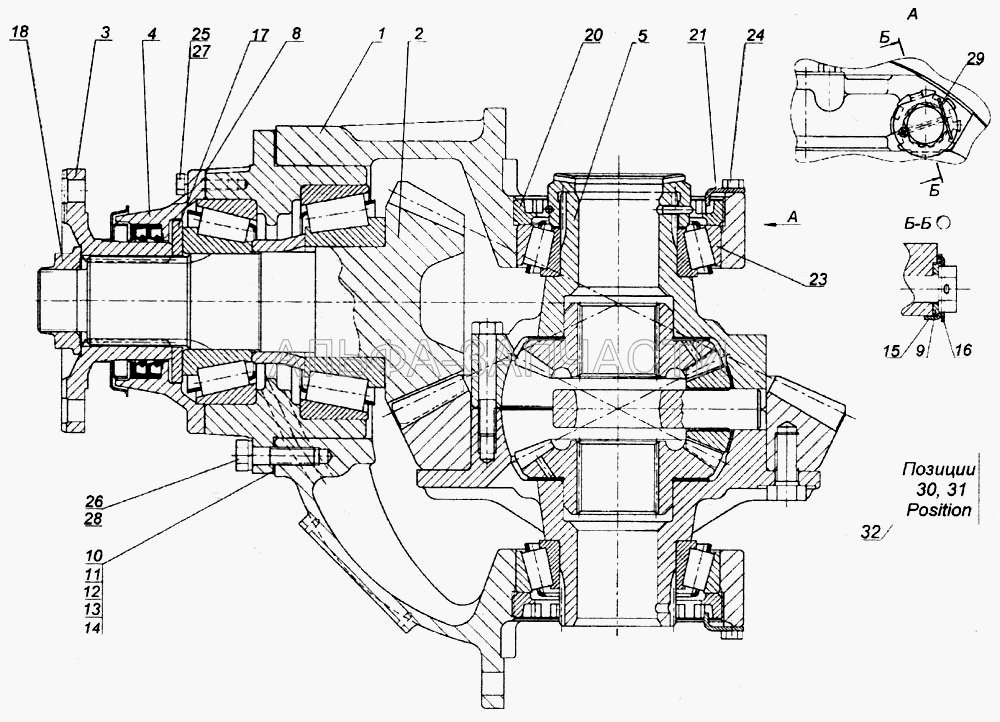 Передача главная заднего моста (1/55407/21 Болт М12х1,25-6gх45) 