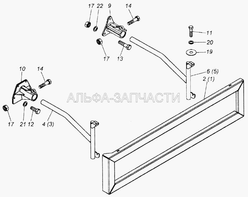 Установка боковой защиты (1/55407/21 Болт М12х1,25-6gх45) 