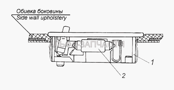Установка плафона освещения спального места Установка плафона освещения спального места