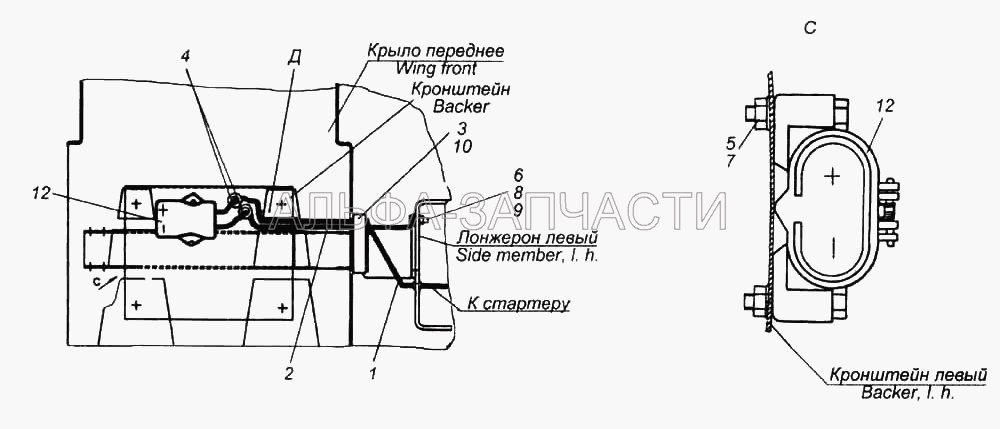 Установка розетки внешнего запуска  