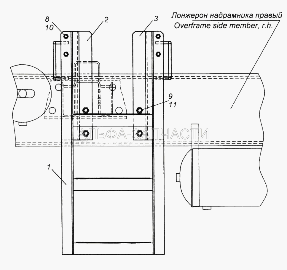 Установка лестницы (1/13915/21 Болт М16х1,5-6gх45) Установка лестницы (1/13915/21 Болт М16х1,5-6gх45)