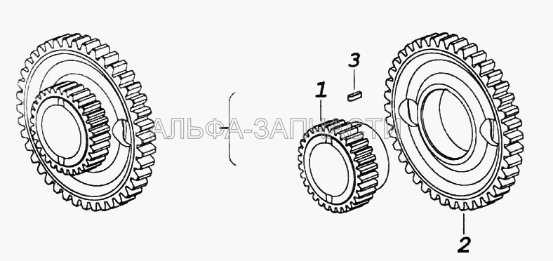 Шестерня ведущая в сборе  