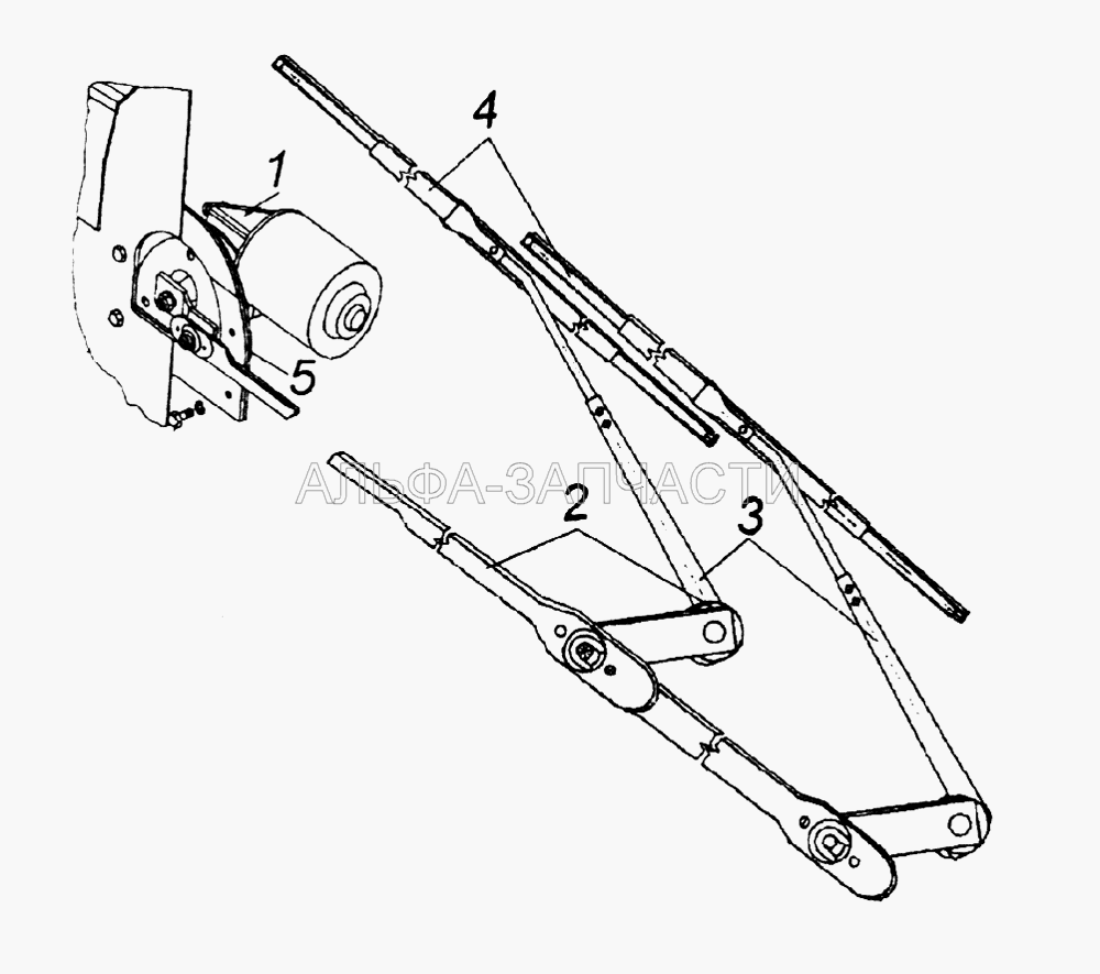 Стеклоочиститель электрический (271.5205800 Узел рычага) 