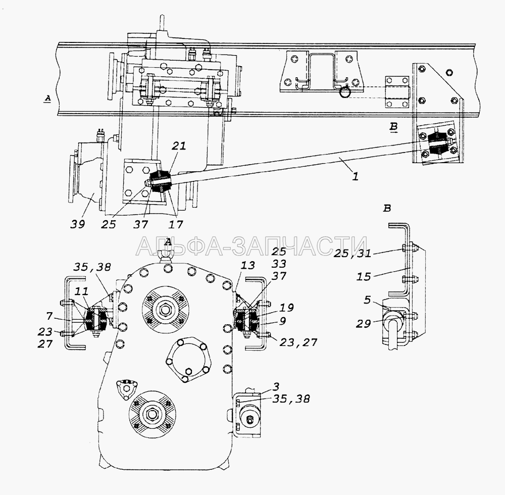 Установка раздаточной коробки (1/55407/21 Болт М12х1,25-6gх45) 