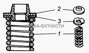 Пружина в сборе (740.1117114 Прокладка нижняя) 