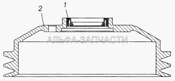 Шкив привода генератора и водяного насоса в сборе  