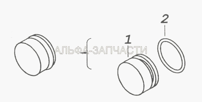 740.1003434 Заглушка с кольцом (740.1003439 Кольцо уплотнительное) 740.1003434 Заглушка с кольцом (740.1003439 Кольцо уплотнительное)