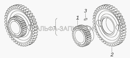 7406.1029115 Шестерня, ведущая в сборе  