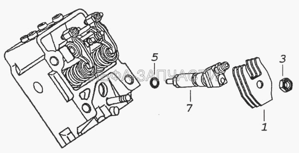 740.31-1112000-90 Установка форсунки  